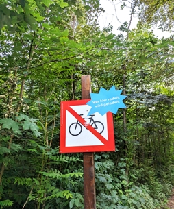 Radfahrverbot in der Lobau